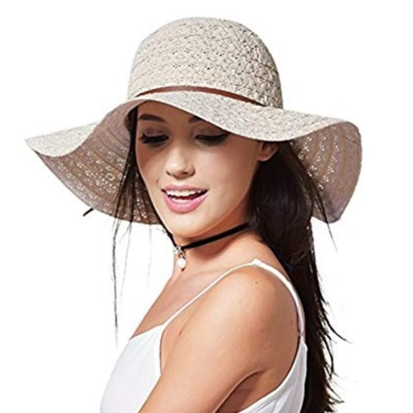 ? Straw Floppy Sun Hat main image 6